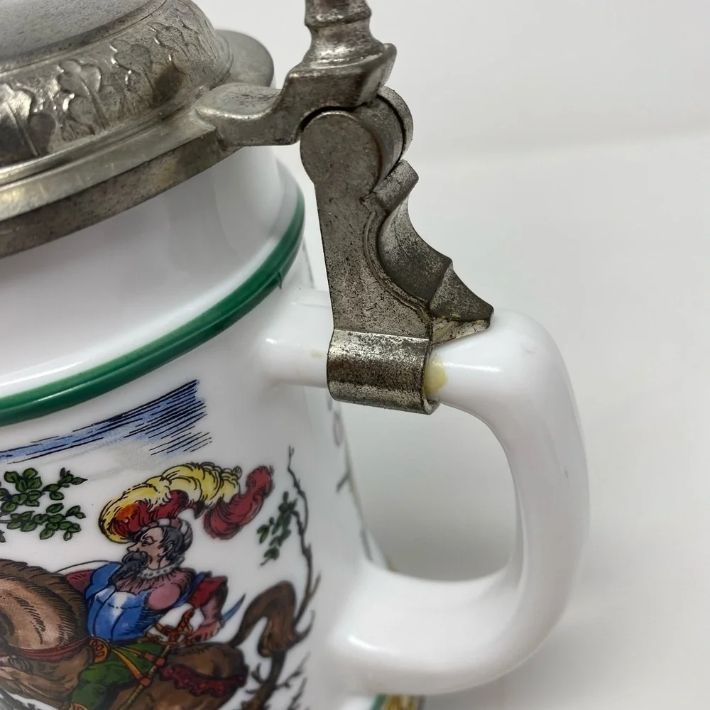 Vintage Original German BMF Beer Stein Mug with Lid - Picture 7 of 8